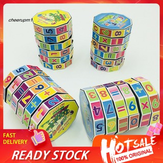 【Ready stock】Magic Colorful Cube Cylinder Puzzle Math Learning Early Educational Kids Toy