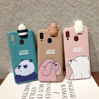 เคส for iPhone 11 Pro X XR XS Max 8 7 6 6S Plus SE 2020 Cartoon Cute Bear TPU Soft Case Cover+Bear Doll