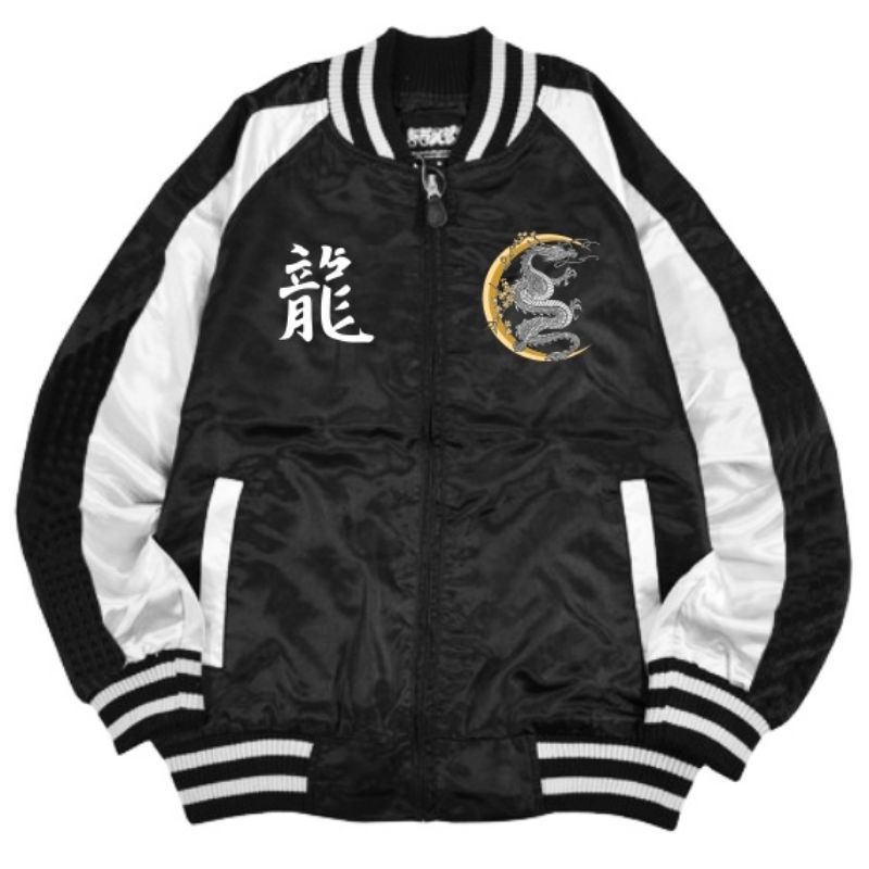 Varsity Bomber sukajan Jacket Men mikuduki ryu dragon dragon เสื ้ อแจ ...