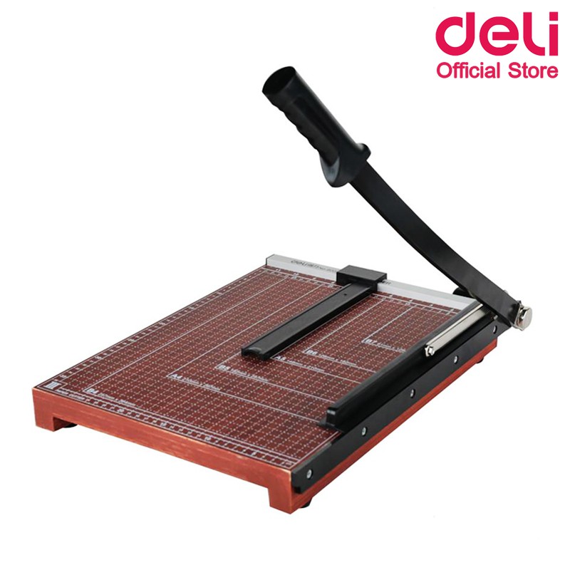 deli-8003-lever-paper-trimmer-แท่นไม้ตัดกระดาษ-ขนาด-b4-380-x-300mm-แท่นตัดกระดาษ-ที่ตัดกระดาษ-อุปกรณ์สำนักงาน-school