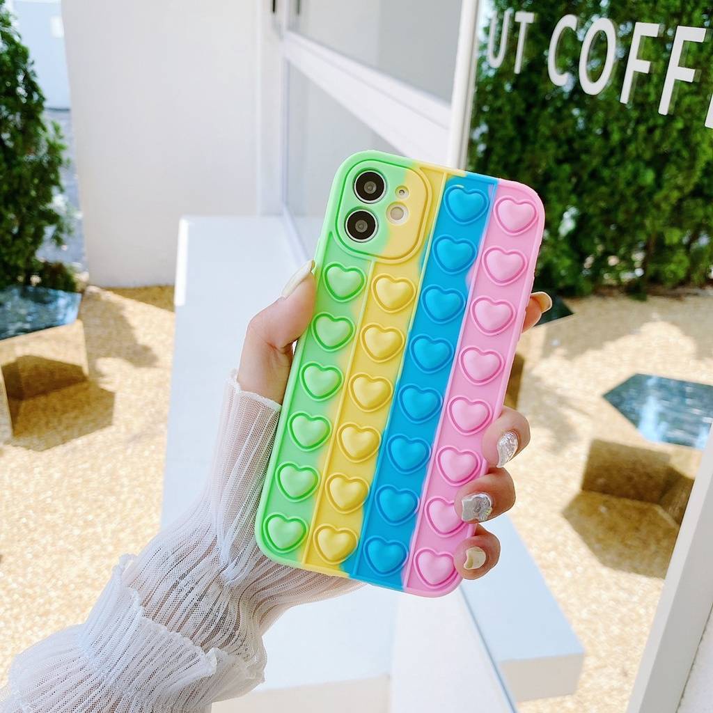 pop-it-เคสโทรศัพท์มือถือซิลิโคน-สีพื้น-รูปของเล่นบับเบิ้ลกด-สำหรับใช้สำหรับipทุกรุ่น-021