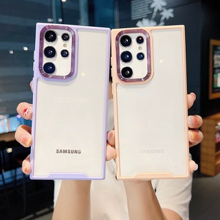 เคสซิลิโคนใส กันกระแทก สําหรับ Samsung Galaxy A12 A22 A52 S22 S23 + Ultra S21 FE S22 Plus