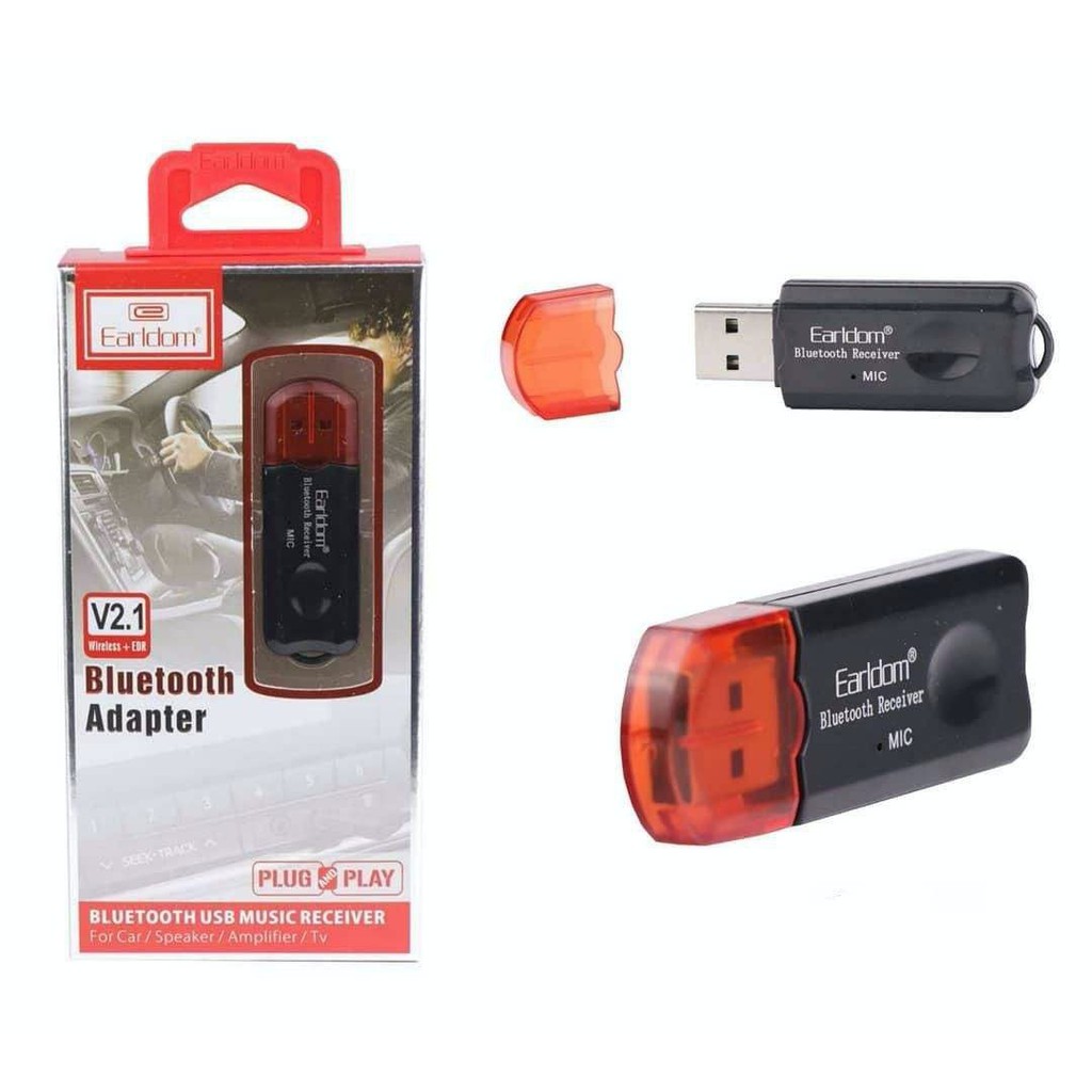 ภาพสินค้าEarldom ตัวรับสัญาณบลูทูธแบบ USB Earldom ET-M24 ไม่ต้องเสียบ AUX แท้100% จากร้าน tcfmobile บน Shopee ภาพที่ 3