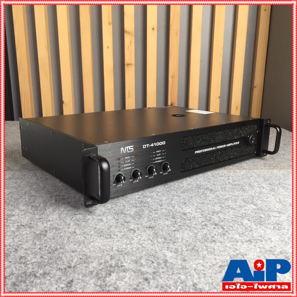 nts-dt-41000-poweramp-4ch-เพาเวอร์แอมป์-เป็นพาวเวอร์ที่มี-4-ช่อง-ขนาดความสูง-2u-เป็นเครื่องขยายเสียง-รูปแบบ-class-d-d