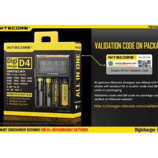 ภาพหน้าปกสินค้าเครื่องชาร์จถ่าน NITECORE D4 (ของแท้เช็ค VALIDATION ได้) ที่เกี่ยวข้อง