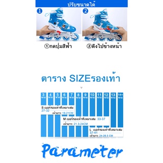 ภาพขนาดย่อของภาพหน้าปกสินค้าSTN รองเท้าสเก็ต พร้อมส่ง โรลเลอร์เบลด เด็ก ฟรีอุปกรณ์ป้องกัน จากร้าน somethingnew1998 บน Shopee ภาพที่ 2