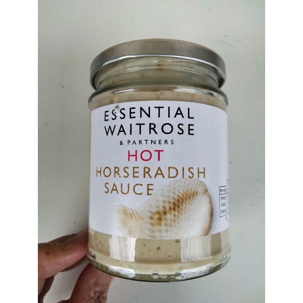 Waitrose Essential Hot Horseradish sauce ซอส ฮอร์ราดิช เวทโทรส 285 กรัม