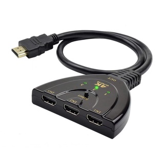 สายแปลง เอชดีเอ็มไอ 4K*2K 3D 3-Port HD Switch 1.4b 4K Switcher HD Splitter 3 in 1 out Cable