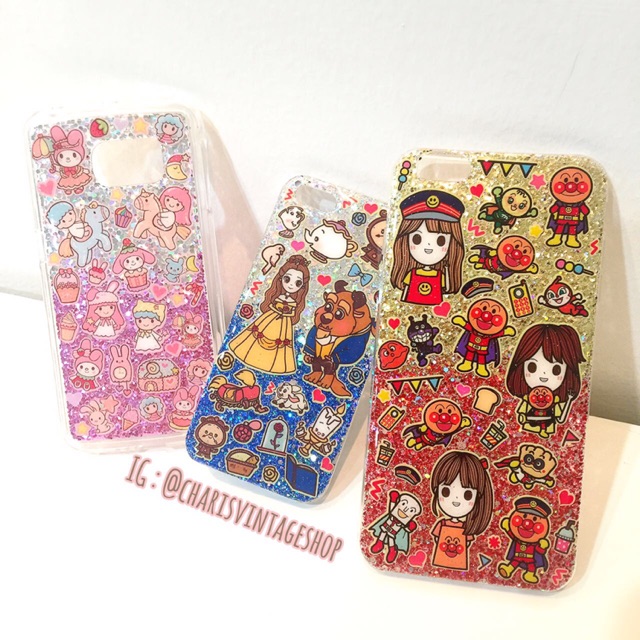 เคสกากเพชร-ลายการ์ตูนน่ารัก-ทำได้ทุกรุ่นค่ะ