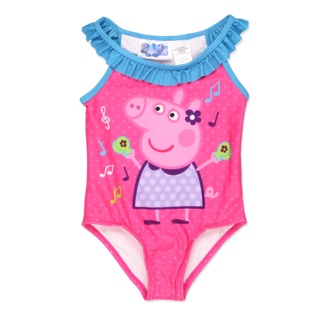 🌟พร้อมส่ง🌟 ชุดว่ายน้ำสำหรับเด็กเล็ก Peppa Pig One Piece Swimsuit for Toddlers