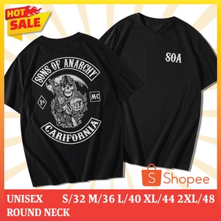 เสื้อยืดแฟชั่นฤดูร้อนสำหรับผู้ชายเสื้อยืดคอกลมสกรีนลาย SONS OF ANARCHY