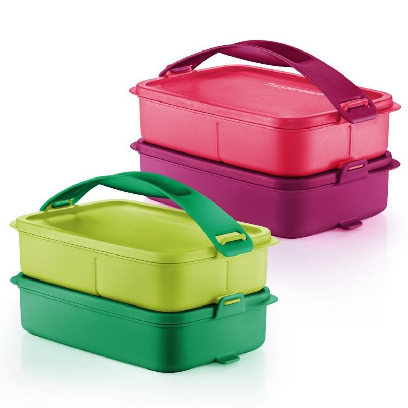 Tupperware Click To Go 900ml ปิ่นโตทัพ เพอร์ แวร์ มีสองโทนให้เลือก หู ...
