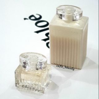 Chloe โบว์ครีม Edp 5ml + body lotion 30 ml + กระเป๋า