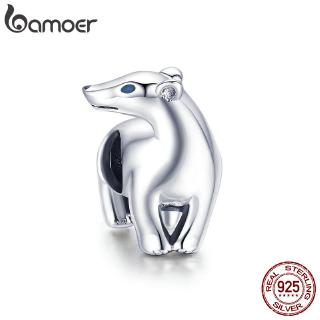 Bamoer Polar Bear Charm 925 สร้อยข้อมือสีเงิน