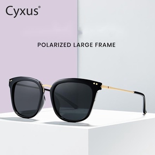 Cyxus แว่นตากันแดด เลนส์โพลาไรซ์ ทรงกลม ขนาดใหญ่ สไตล์วินเทจ เรโทร แฟชั่นสําหรับผู้ชาย ผู้หญิง -1995 1913