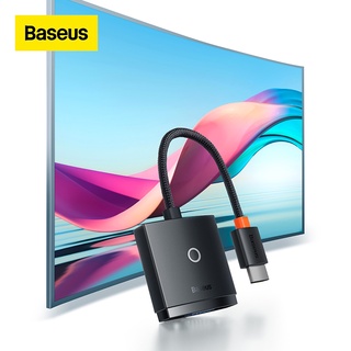 Baseus อะแดปเตอร์สายเคเบิล HDMI เป็น VGA พร้อมพาวเวอร์ซัพพลายเสียง สําหรับแล็ปท็อป โปรเจคเตอร์สวิตช์ Xbox PS4 TV HD เป็น VGA