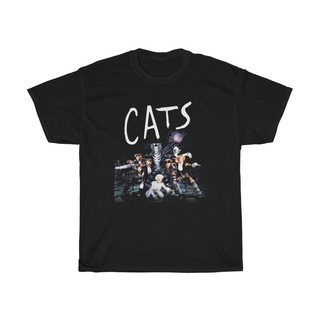 เสื้อยืดผู้ชายเสื้อยืดลําลอง แขนสั้น พิมพ์ลาย CATS Famous Broadway Musical ใส่สบาย คุณภาพสูง แฟชั่นสําหรับผู้ชาย ไซซ์ S