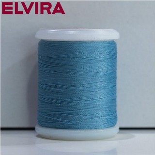 ELVIRA ด้ายเย็บโพลีเอสเตอร์ 2 เกลียว (สีฟ้า) ความยาว 500 เมตร (11-8104-0093-2143)