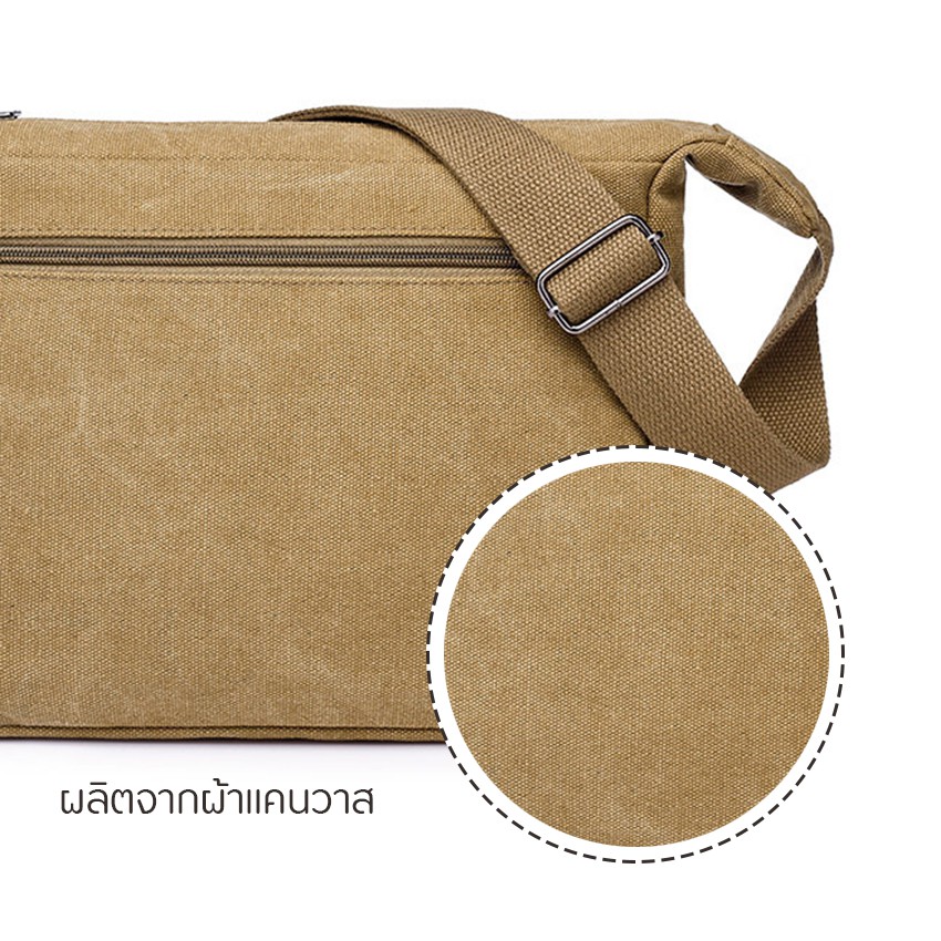 clafelor-กระเป๋าสะพายข้าง-บรรจุของได้เยอะ-ผลิตจากผ้าแคนวาสเนื้อหนา-รุ่น-wl-1806-พร้อมส่ง