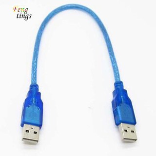 ฟุต✿สายเคเบิลอะแดปเตอร์ต่อขยายข้อมูล USB 2.0 Type A Male to USB Male 30 ซม.