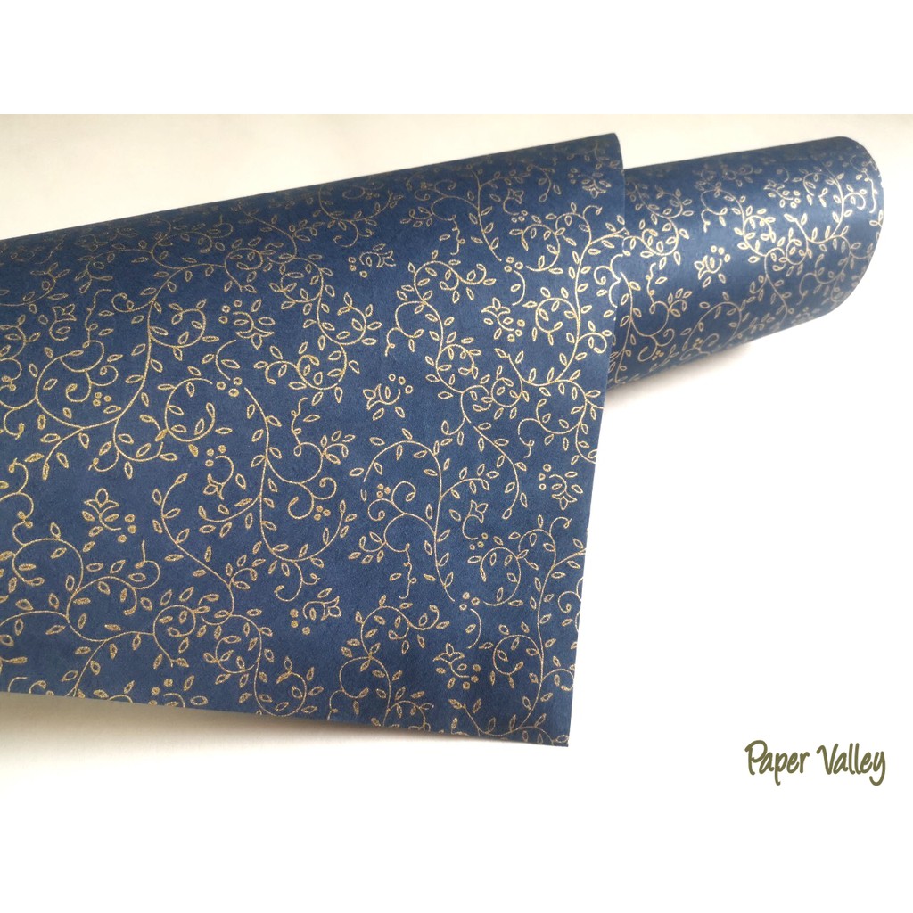 Paper Valley กระดาษสาพิมพ์ลายเถาองุ่น Gravevine Screen-printed Kozo ...