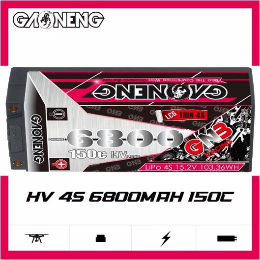 gnb-4s-6800mah-150c-15-2v-hv-battery-xt90-แบตเตอรี่-gaoneng-สำหรับรถวิทยุบังคับ