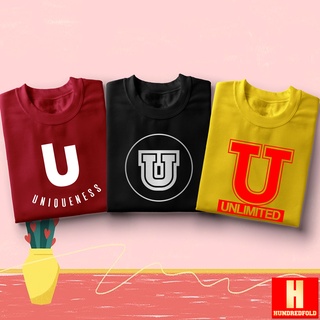 จดหมาย Tshirt เริ่มต้น U มินิมอลสร้างแรงบันดาลใจสร้างแรงบันดาลใจ Tshirt Unisex สําหรับผู้ชายผู้ 44$