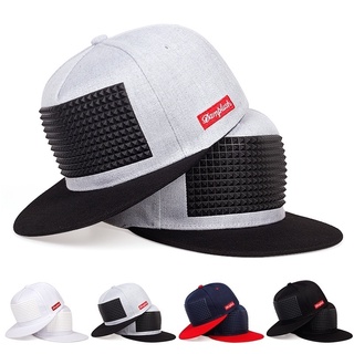 หมวกเบสบอลผ้าฝ้าย Snapback สไตล์ฮิปฮอปสําหรับผู้หญิงและผู้ชาย