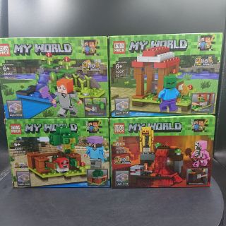 เลโก้​จีน​ My​World​(MineCraft)​ Prac​ 63007 มี​ 4  แบบ​ ราคาถูก​ มีน้อยจ้า