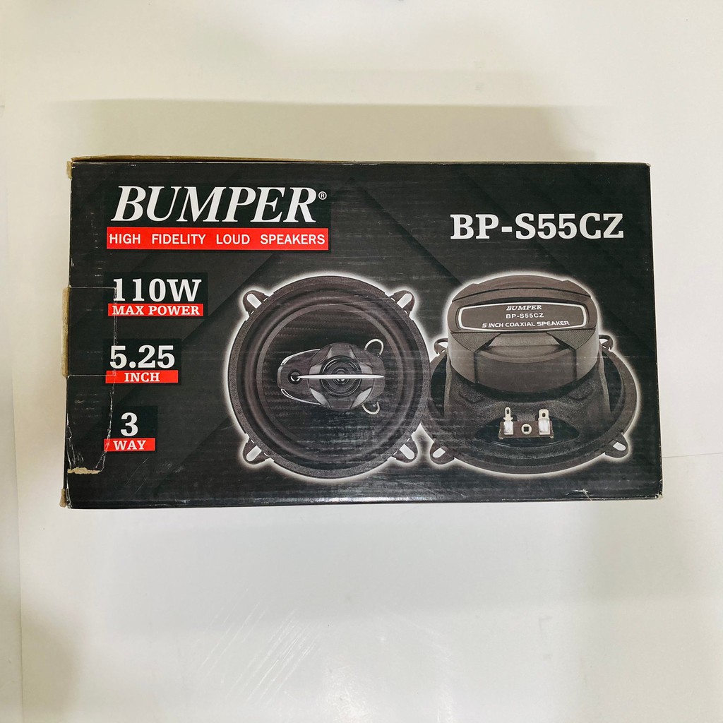 ลำโพงรถยนต์-5-25-นิ้ว-เสียงดี-ไม่กินวัตต์-bumper-bp-s55cz-ลำโพงลูกโดด-เสียงกลาง-3-ทางลำโพงติดรถยนต์-จำนวน-1คู่-ราคาถูก