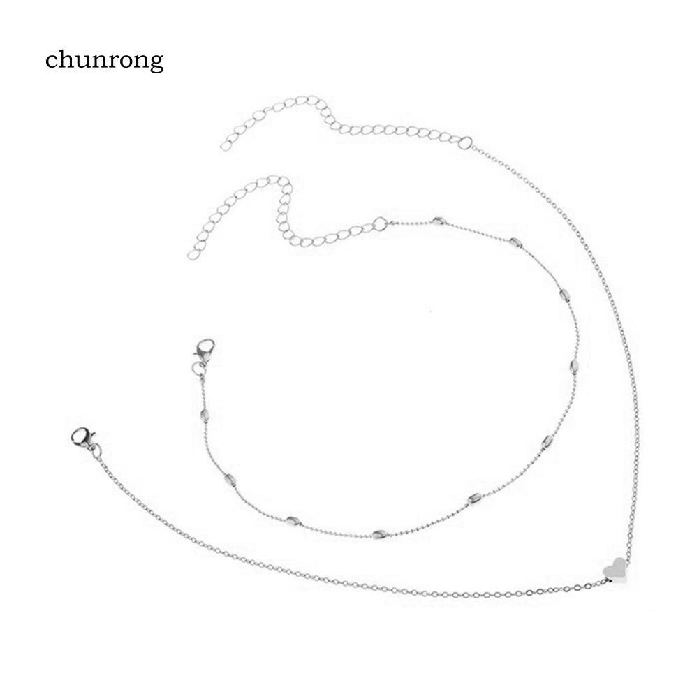 chu-fashion-double-layers-choker-heart-love-ball-chain-bead-necklace-women-xmas-gift