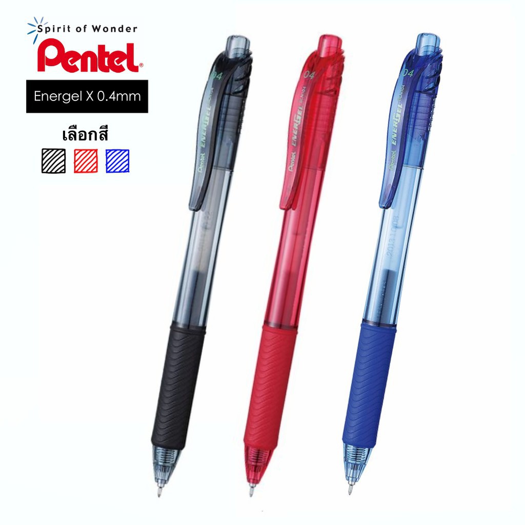 pentel-energel-x-ปากกาเจล-หัว-0-4-mm-รุ่น-bln104