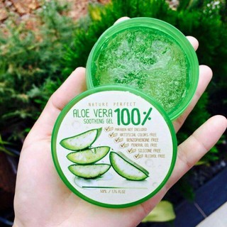 เจลว่าน Aloe vera 100% By Nature Perfect(เก็บปลายทางได้)