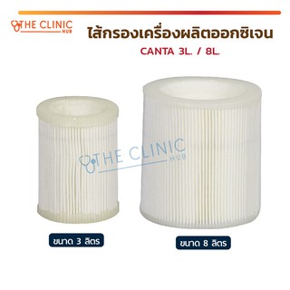 ไส้กรองเครื่องผลิตออกซิเจน CANTA 3 L. / 8 L. ไส้กรองเครื่องผลิต ไส้กรอง