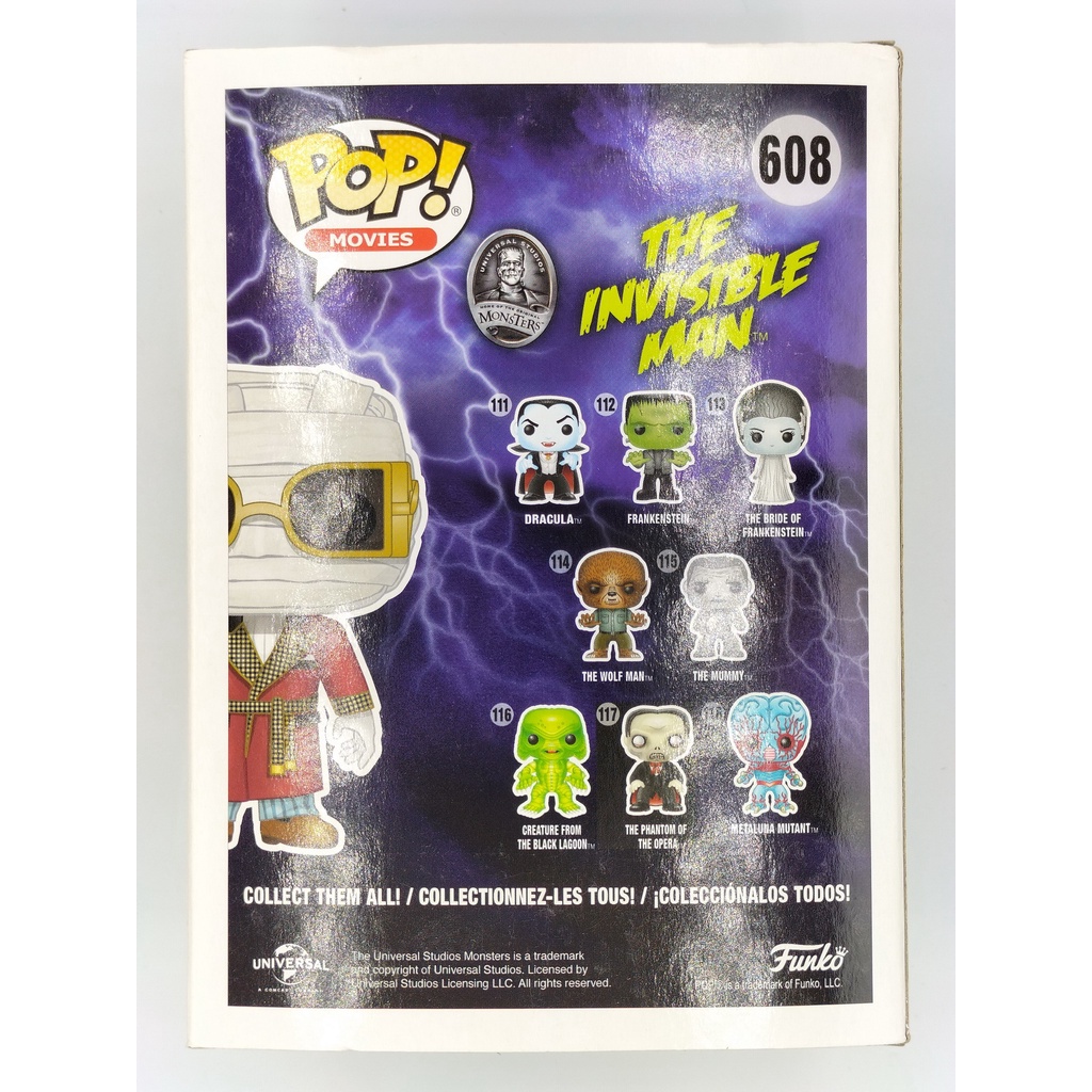 funko-pop-monsters-the-invisible-man-608-กล่องมีตำหนินิดหน่อย