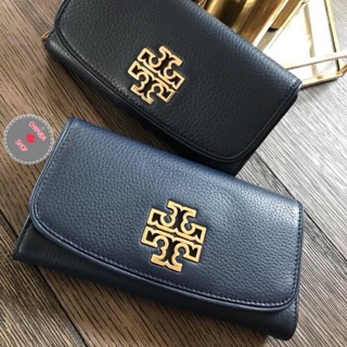 🍃Tory burch กระเป๋าสตางค์สองพับ สี กรม