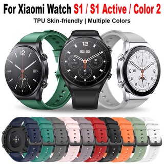 ภาพขนาดย่อของภาพหน้าปกสินค้าสายนาฬิกาข้อมือซิลิโคน 22 มม. แบบเปลี่ยน สําหรับ Xiaomi Watch S1 Active / S1 / Mi Watch Color 2 จากร้าน chaeui.th บน Shopee