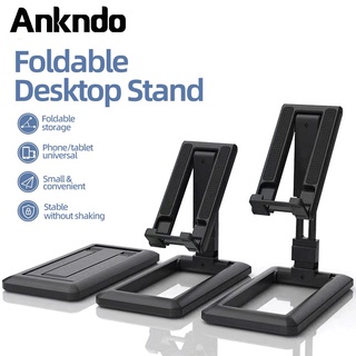 Ankndo ขาตั้งโทรศัพท์มือถือแท็บเล็ตพับได้สําหรับ Desk Bracket สมาร์ทโฟน