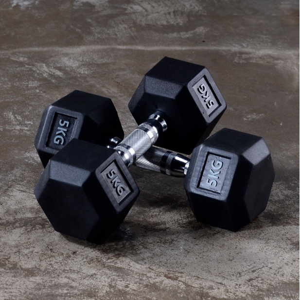 dumbbell-home-hexagonal-dumbbell-ยาง-dumbbell-คงที่-dumbbell-gym-strength-training-กาต้มน้ำ-dumbbell-เครื่องออกกำลังกายด