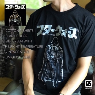 เสื้อยืด Starwars ผ้าคอตตอน 100% ลายสตาร์วอร์ ดาร์ท เวเดอร์ Darth Vader