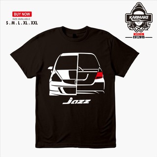 เสื้อยืดผ้าฝ้ายพิมพ์ลายแฟชั่น เสื้อยืดลําลอง แขนสั้น คอกลม พิมพ์ลาย Honda Jazz GD3