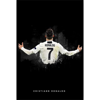 โปสเตอร์ คริสเตียโน โรนัลโด Cristiano Ronaldo CR7 Juventus ยูเวนตุส Manu Real Madrid เรอัลมาดริด Poster ฟุตบอล Football