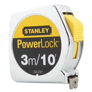 ตลับเมตร STANLEY  รุ่น 33-231  ยาว3 m / 10ft  รุ่น Power Lock  (แท้100%)