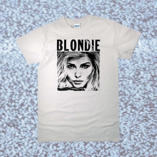 เสื้อยืดโอเวอร์ไซส์เสื้อยืด พิมพ์ลาย Gildan Blondie สีขาว สไตล์คลาสสิกS-3XL