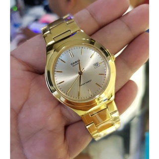 สินค้า นาฬิกา Casioแท้ รุ่น MTP-1170N-9A  นาฬิกาข้อมือผู้ชาย สายแสตนเลสสีทอง  ของแท้ 100% รับประกันสินค้า 1 ปีเต็ม