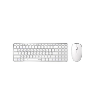 RAPOO Multi-mode Wireless Mouse &amp; Ultra-slim Keyboard 9300M White(KB-9300M-WH)