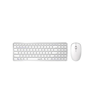 RAPOO Multi-mode Wireless Mouse &amp; Ultra-slim Keyboard 9300M White(KB-9300M-WH)