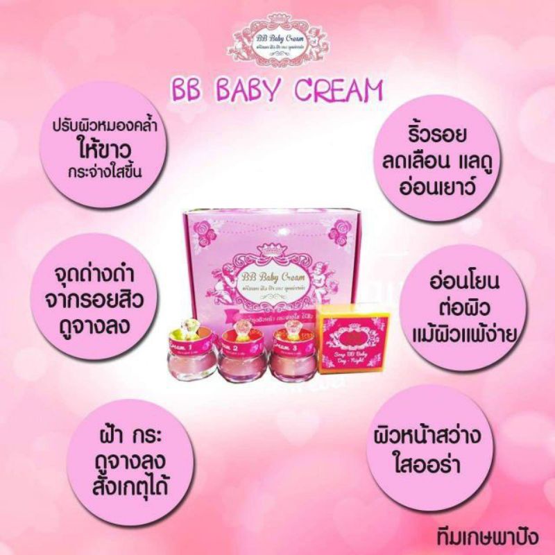 บีบีเบบี้ครีม-bb-baby-cream-แพ็คเกจใหม่ขนาด5g