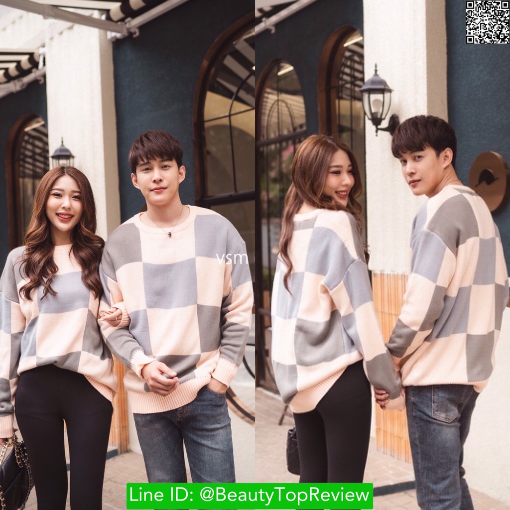 vsm9042-pink-ชุดเซ็ทคู่รัก-เสื้อผู้ชาย-ชุดผู้หญิง