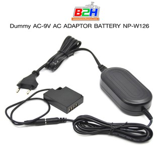 Dummy Battery AC-9V AC Adapter Battery NP-W126 for Fuji XA2, X-Pro1, XE1, XT20, XT2